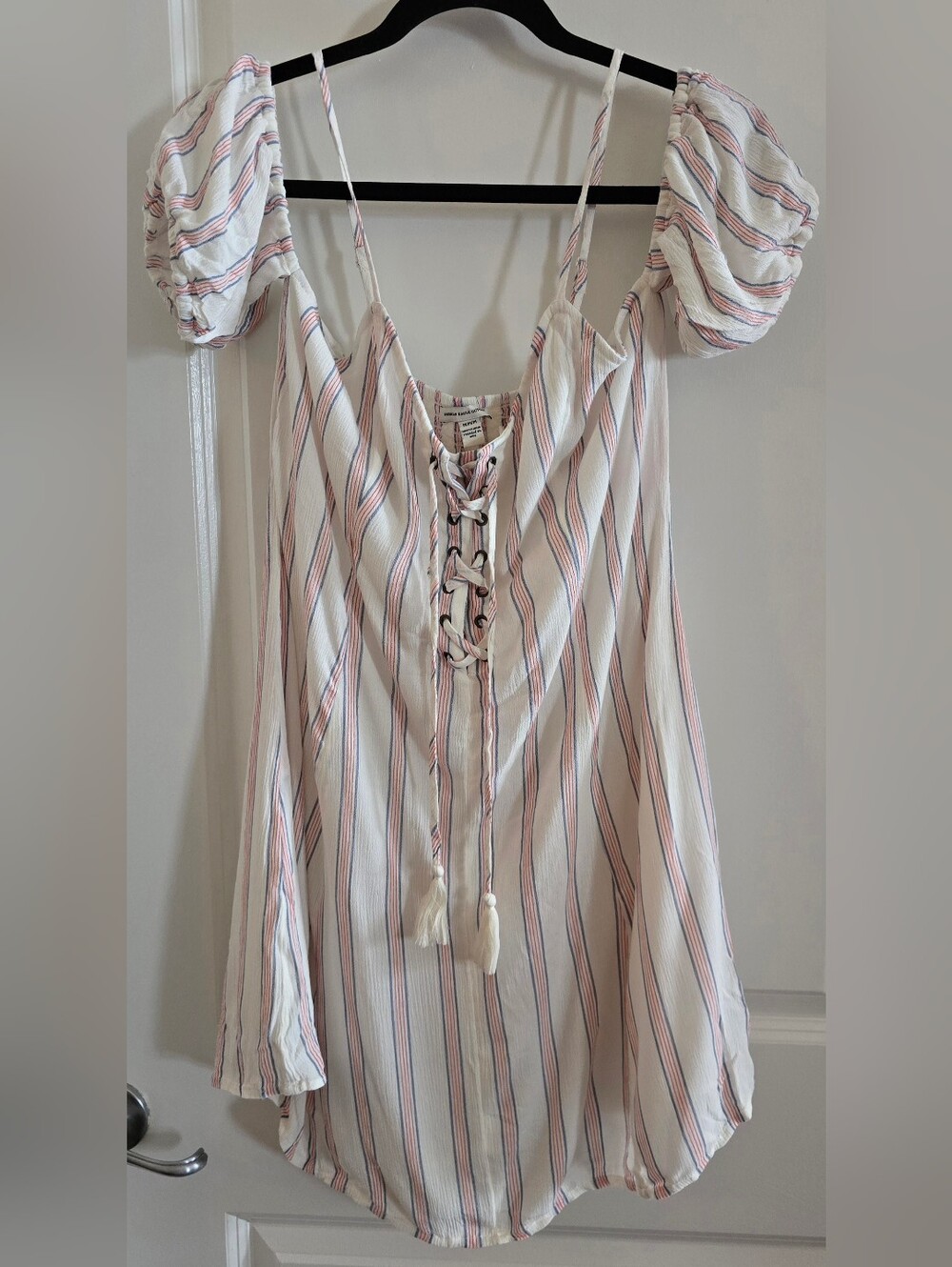 American Eagle Outfitters Dress with Red and Blue Stripes Size M NWT
